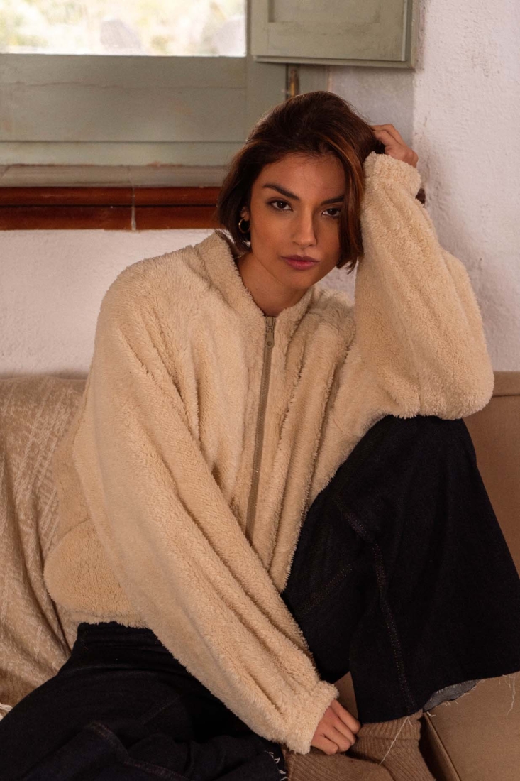 Sherpa jacket - LARISSA - Nina Kendosa